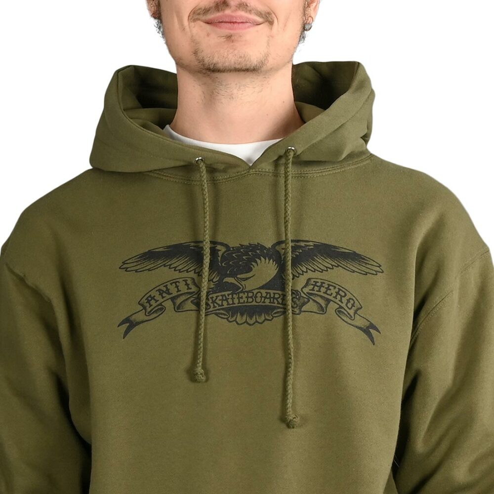 Anti Hero Basic Eagle Pullover Hoodie – Green/Black