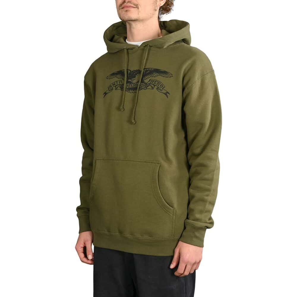 Anti Hero Basic Eagle Pullover Hoodie – Green/Black