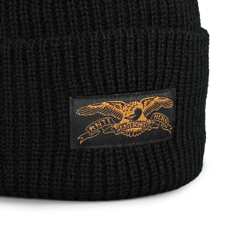 Anti Hero Stock Eagle Label Beanie Hat - Black