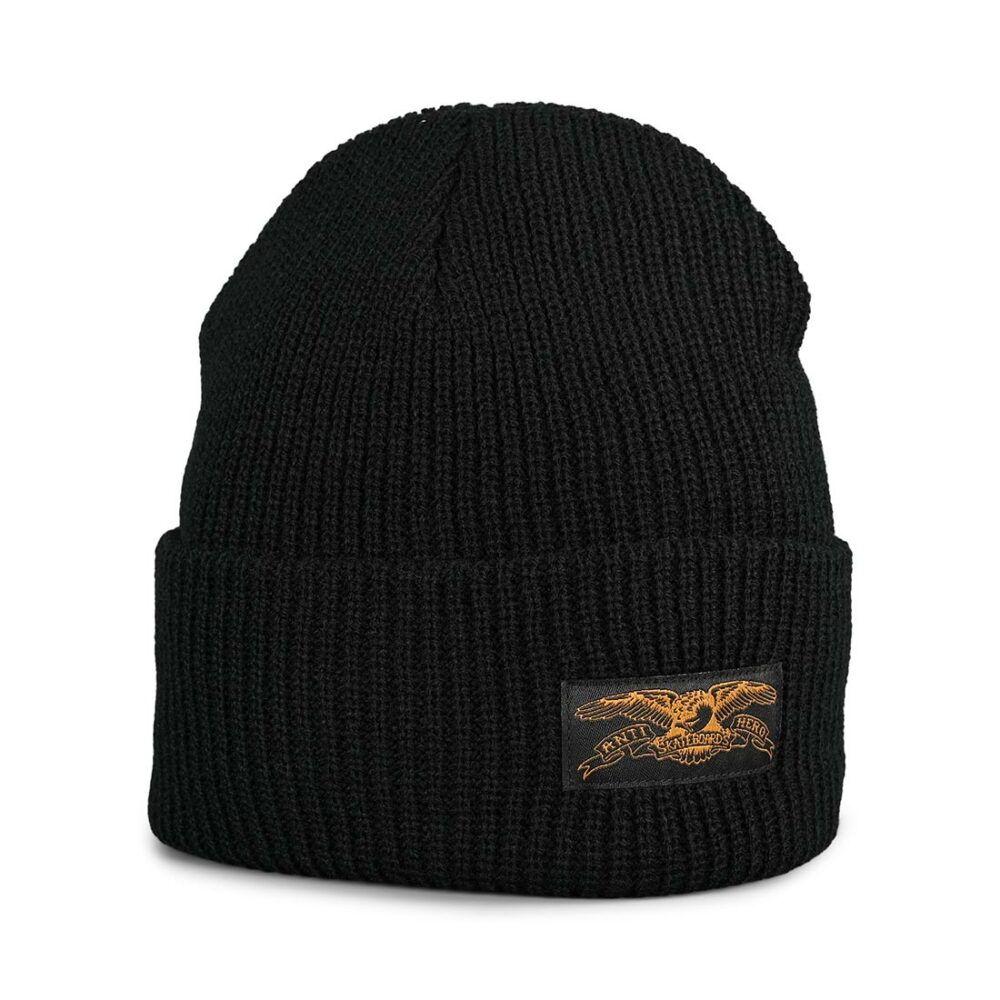 Anti Hero Stock Eagle Label Beanie Hat - Black