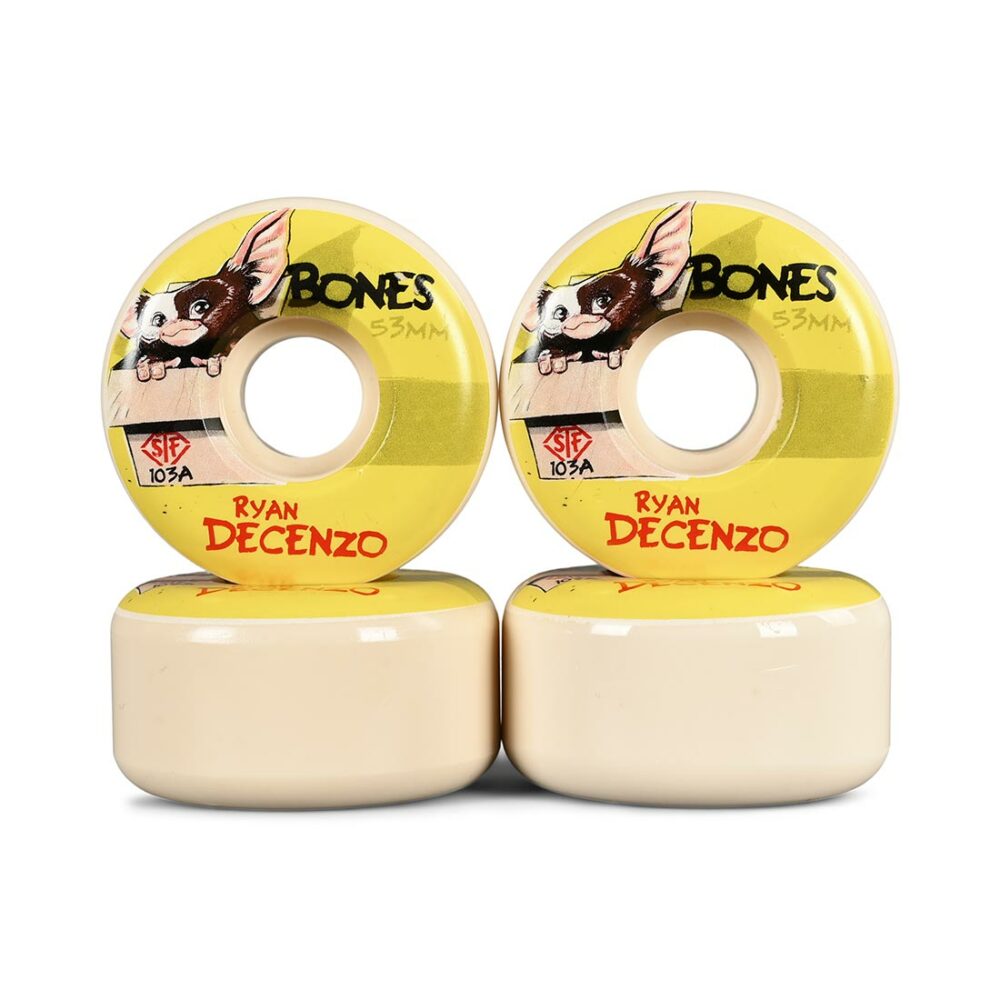 Bones Decenzo Gizzmo STF V2 Locks 103a 53mm Skateboard Wheels