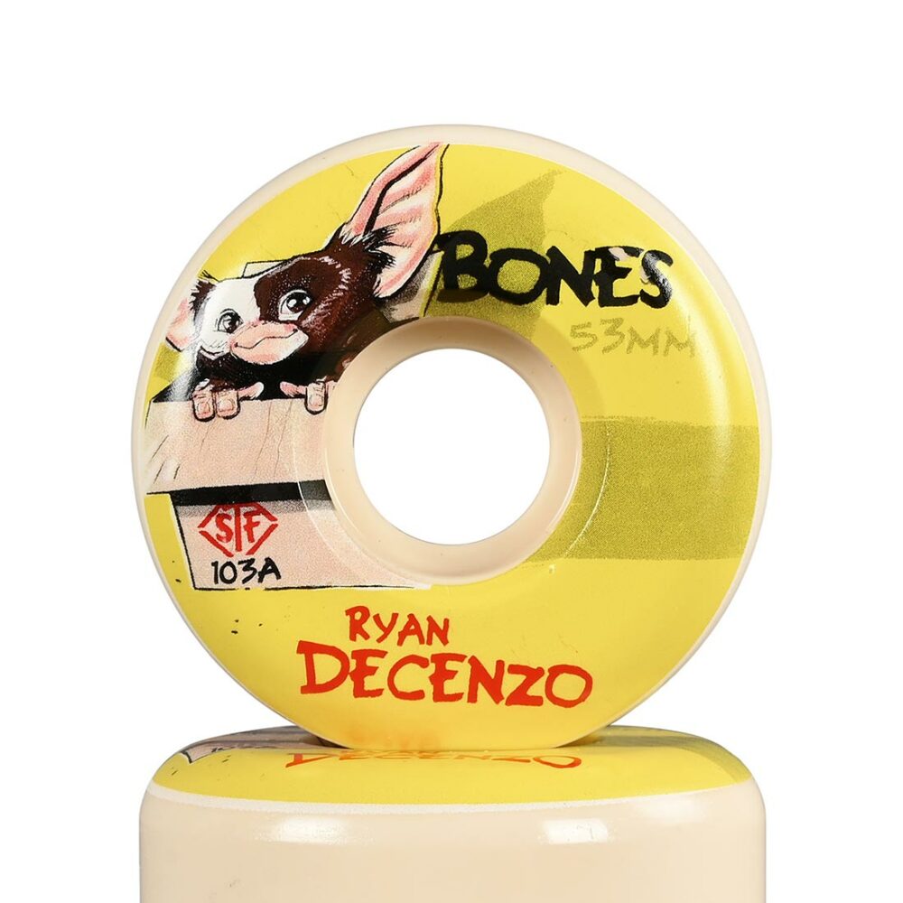 Bones Decenzo Gizzmo STF V2 Locks 103a 53mm Skateboard Wheels