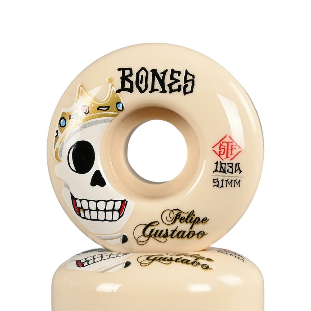 Bones Gustavo Notorious STF V1 Standards 103a 51mm Skateboard Wheels