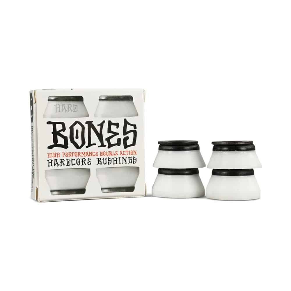 Bones Hardcore Hard Skateboard Truck Bushings - Black/White
