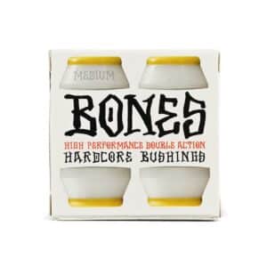Bones Hardcore Medium Skateboard Truck Bushings - Yellow/White