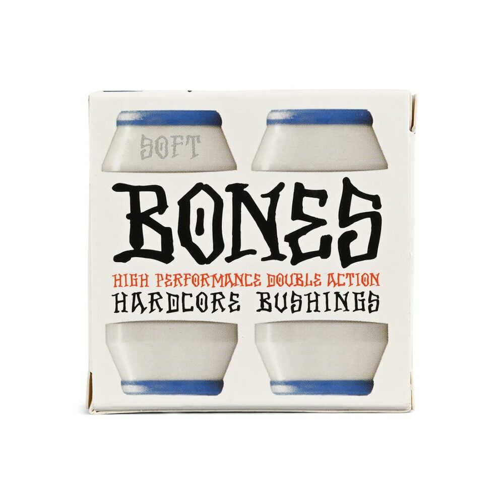 Bones Hardcore Soft Skateboard Truck Bushings - Blue/White