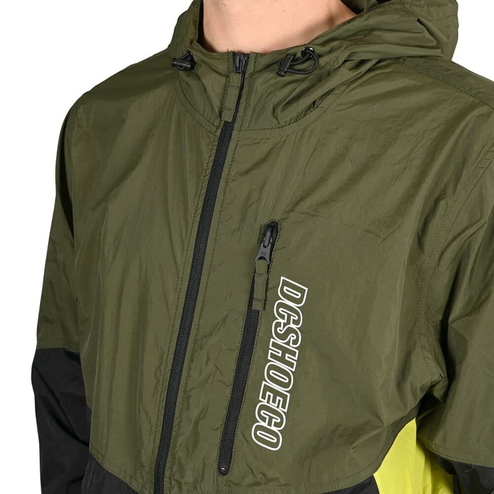 DC Dagup Block 2 Windbreaker Jacket - Ivy Green