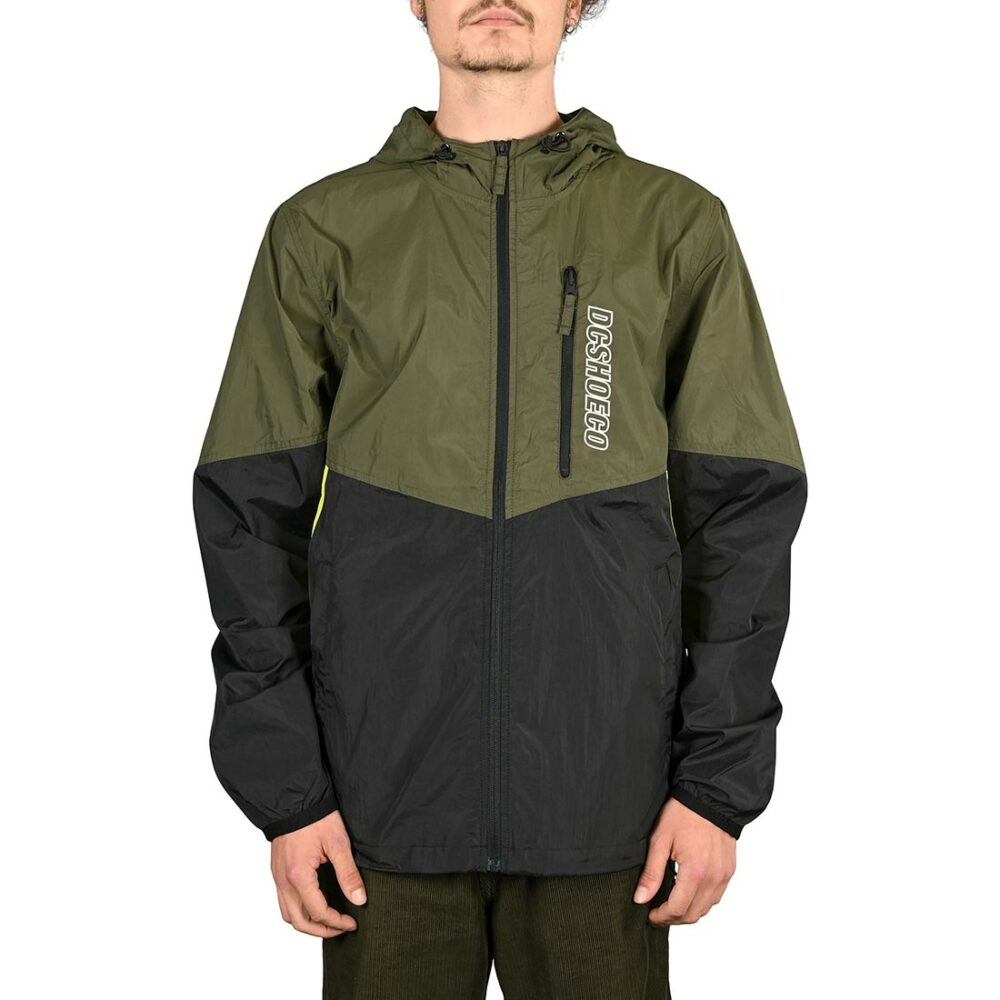 DC Dagup Block 2 Windbreaker Jacket - Ivy Green