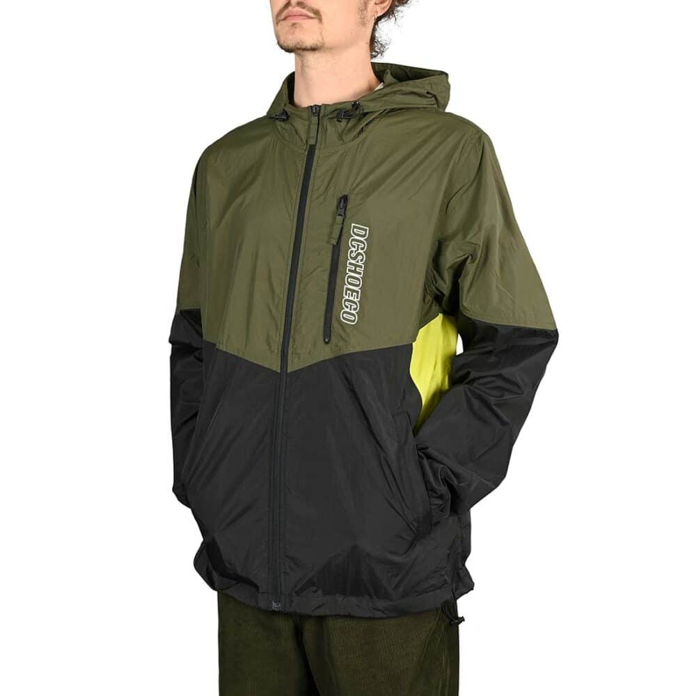 DC Dagup Block 2 Windbreaker Jacket - Ivy Green