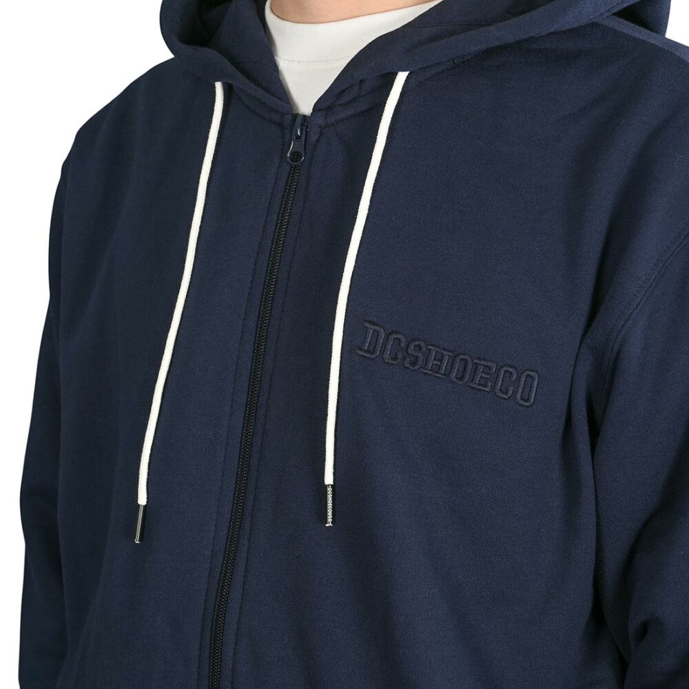 DC Riot Zip-Up Hoodie - Navy Blazer