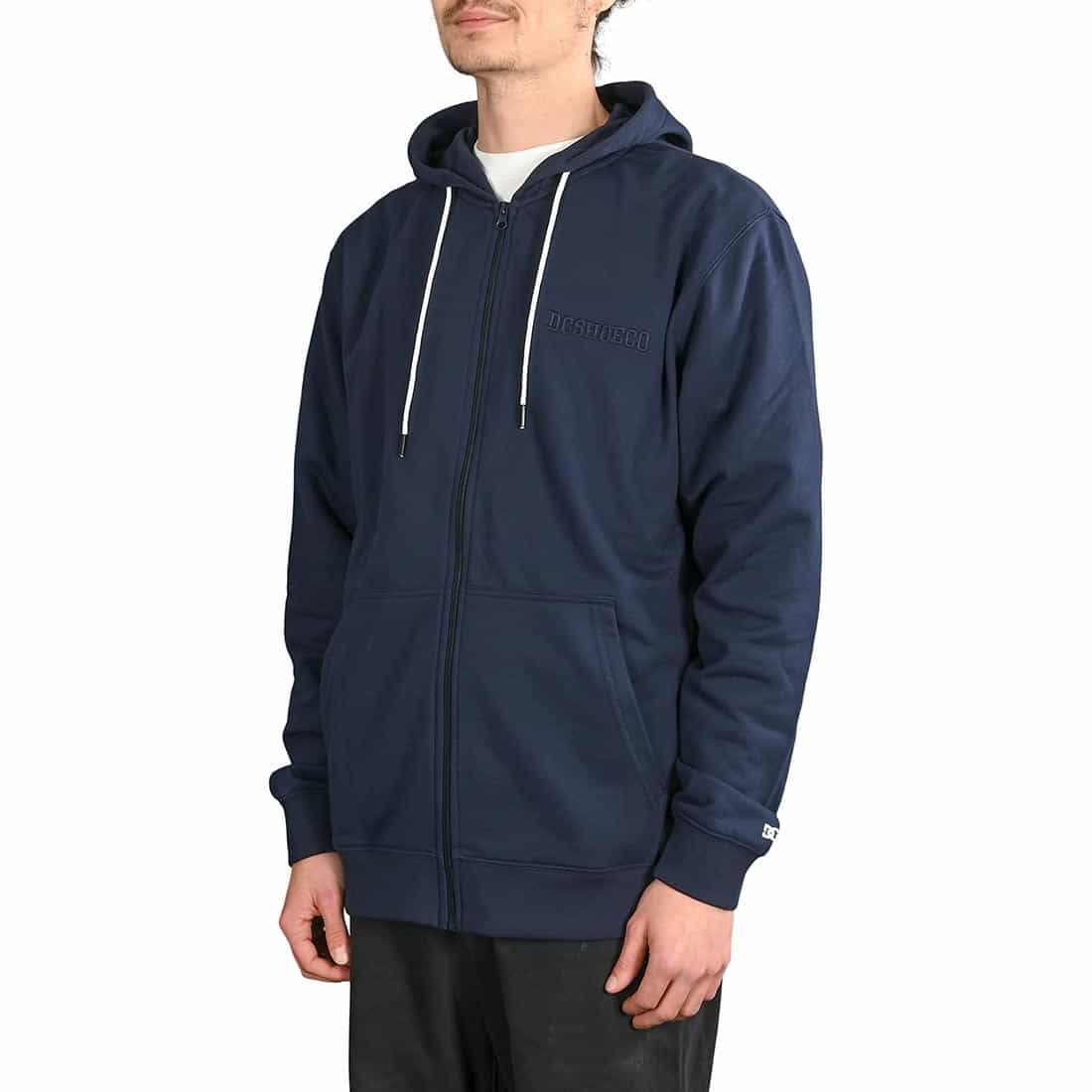 DC Shoes Riot Zip-Up Hoodie - Navy Blazer - Supereight