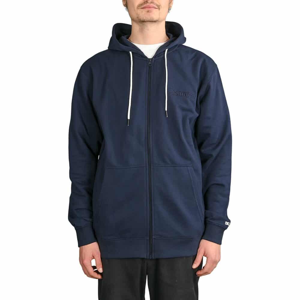 DC Riot Zip-Up Hoodie - Navy Blazer