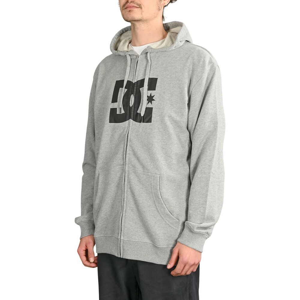 DC Star Zip-Up Hoodie - Heather Grey