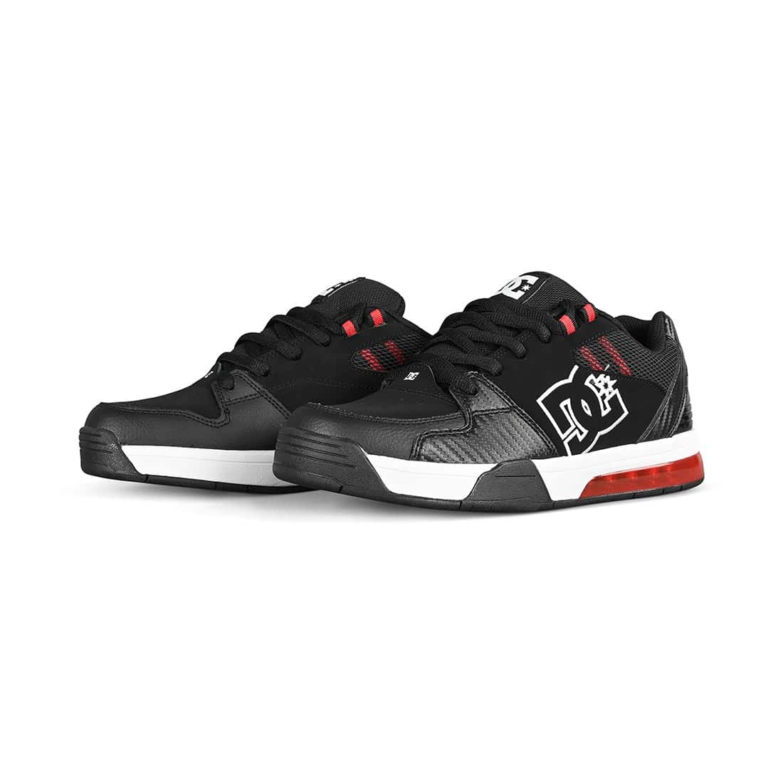 DC Versatile Skate Shoes - Black/White/Athletic Red display picture 3