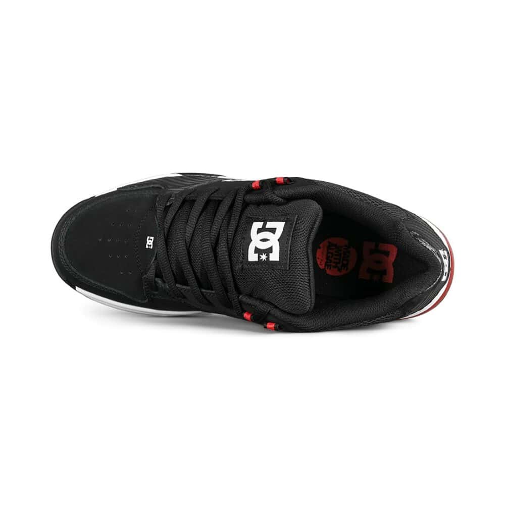 DC Versatile Skate Shoes - Black/White/Athletic Red