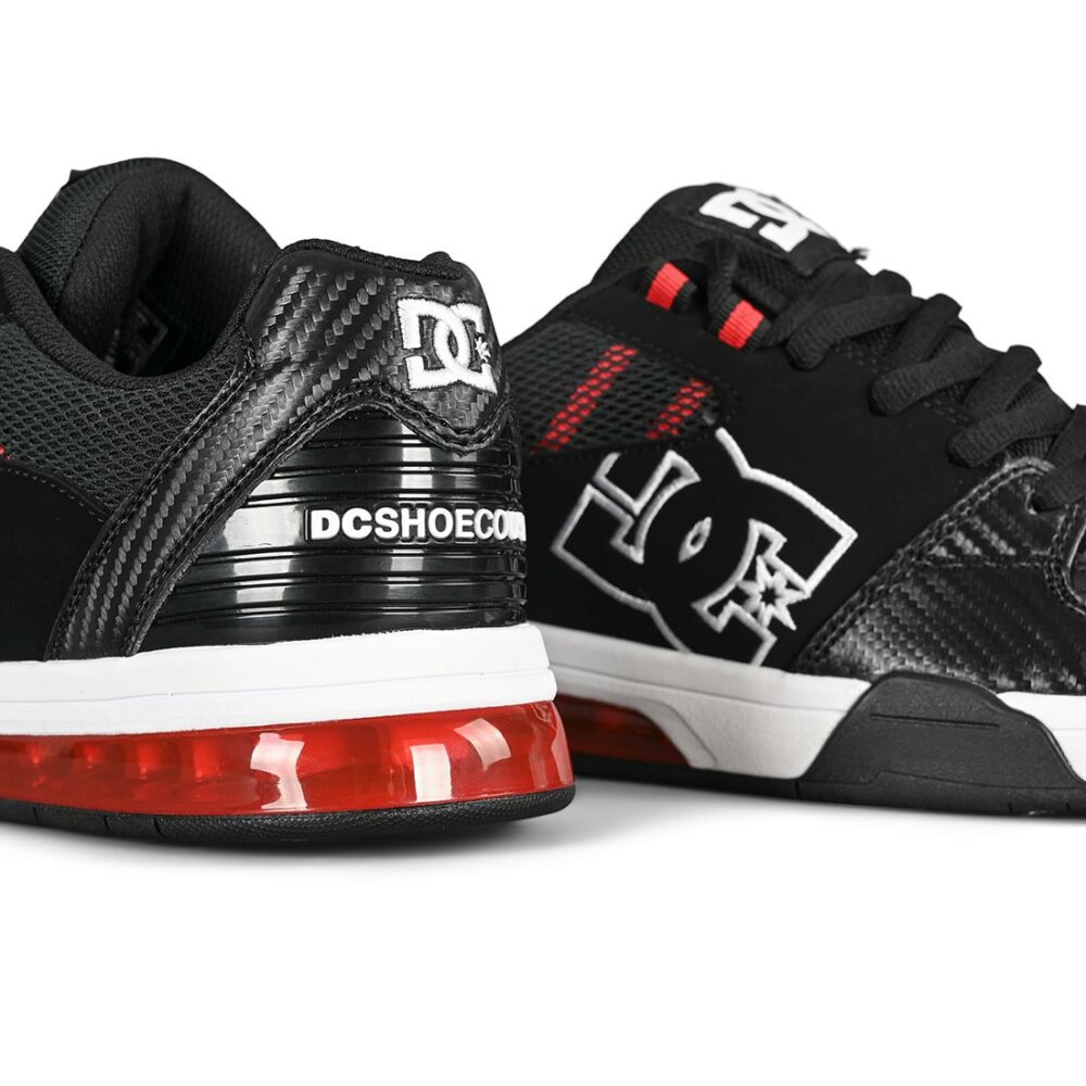 DC Versatile Skate Shoes - Black/White/Athletic Red