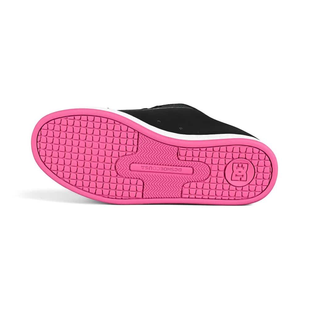 DC Women's Court Graffik Skate Shoes - Black/Pink/Crazy Pink