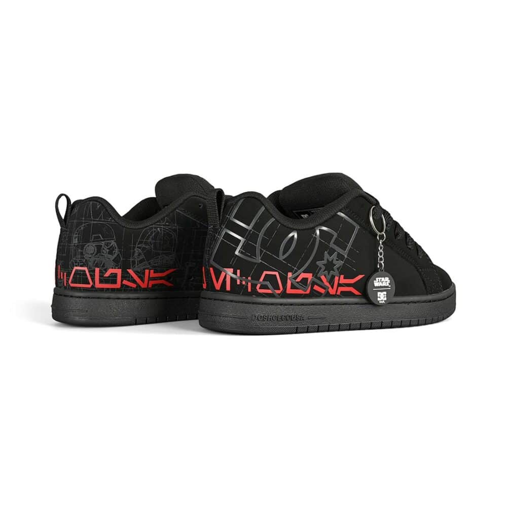 DC x Star Wars Court Graffik Skate Shoes - Black/Grey/Red