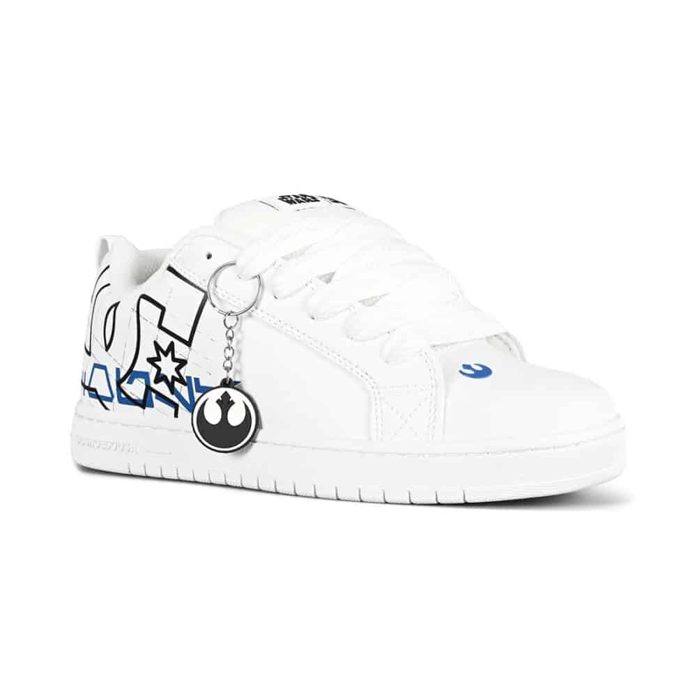 DC x Star Wars Court Graffik Skate Shoes - White/Blue