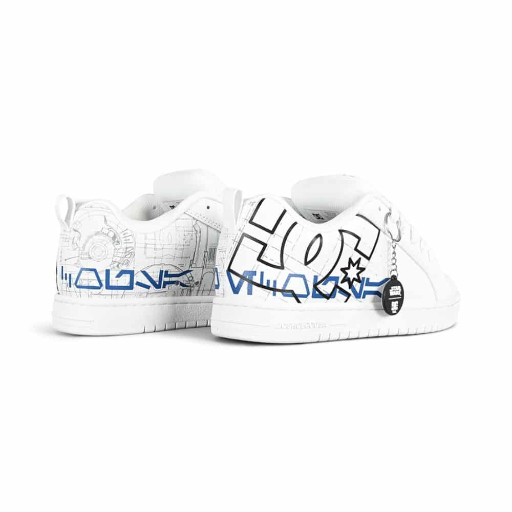 DC x Star Wars Court Graffik Skate Shoes - White/Blue