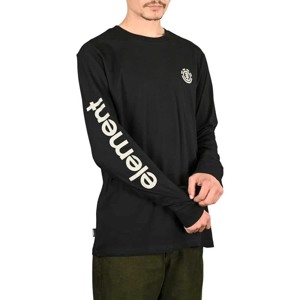 Element Peaks L/S T-Shirt - Flint Black