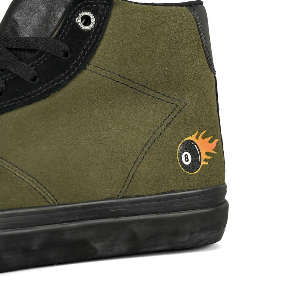 Emerica Winkowski Omen Hi Skate Shoes - Black/Olive