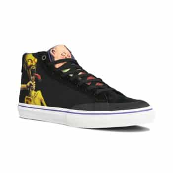 Emerica x Dinosaur Jr Omen Hi Skate Shoes - Black/Purple