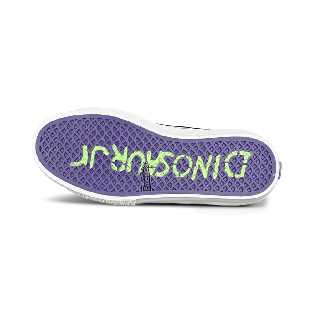 Emerica x Dinosaur Jr Omen Hi Skate Shoes - Black/Purple