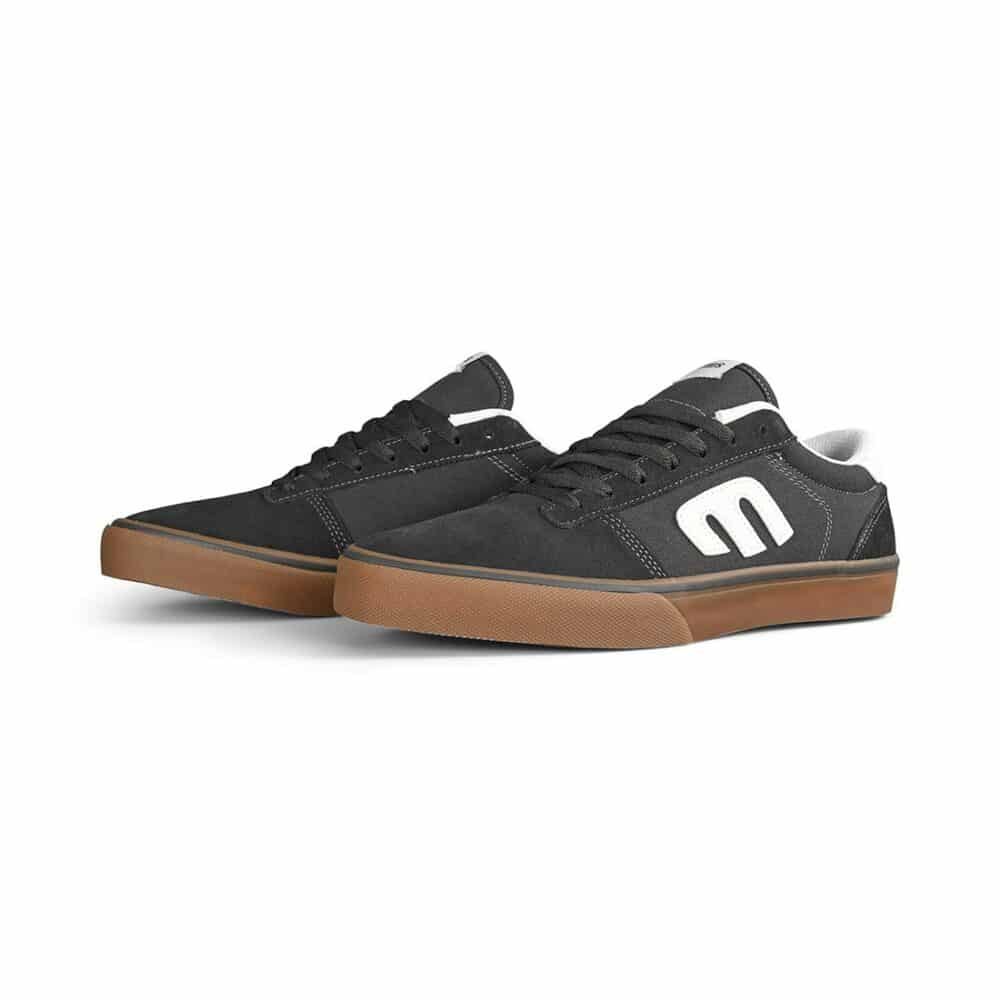 Etnies Calli-Vulc Skate Shoes - Dark Grey/White/Gum