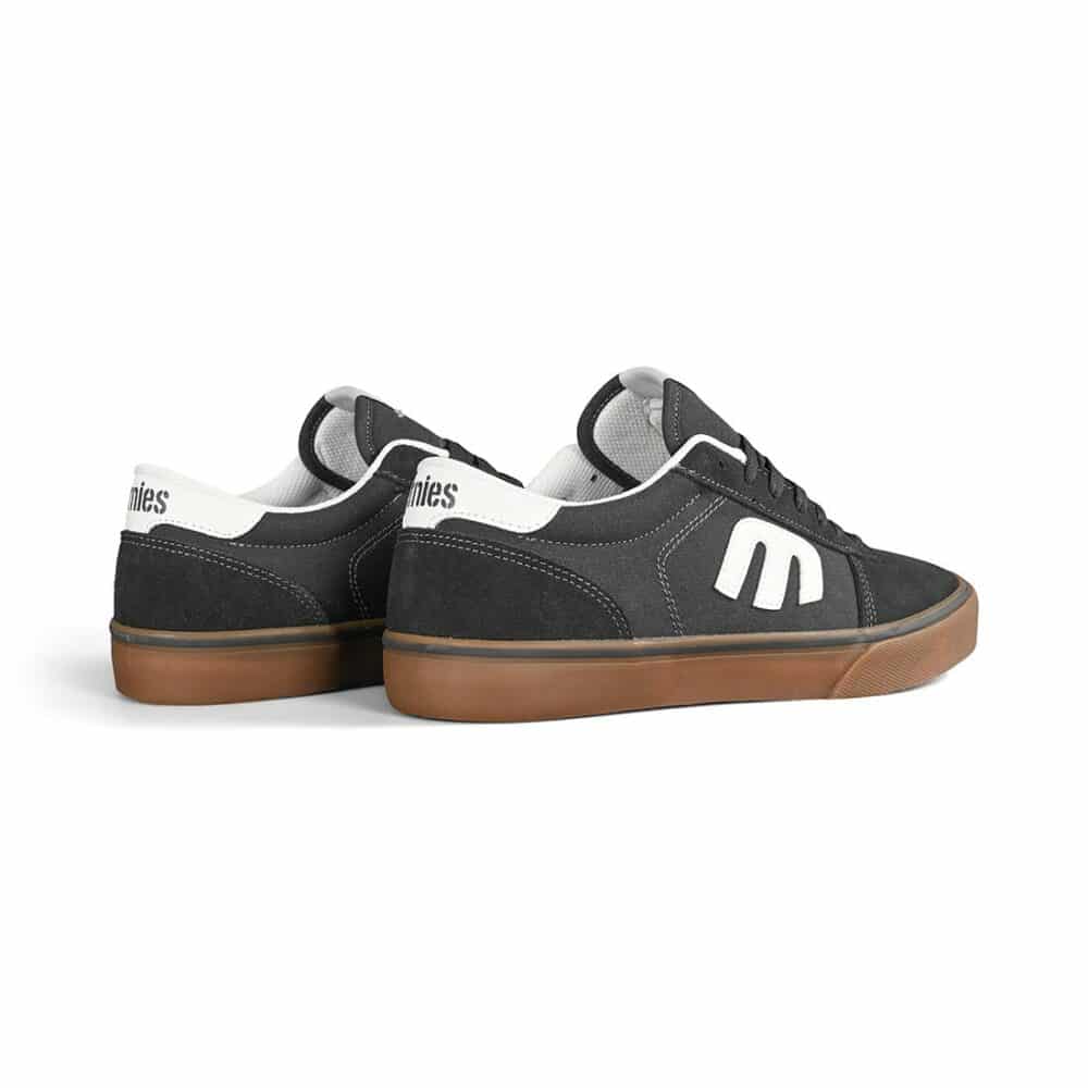 Etnies Calli-Vulc Skate Shoes - Dark Grey/White/Gum