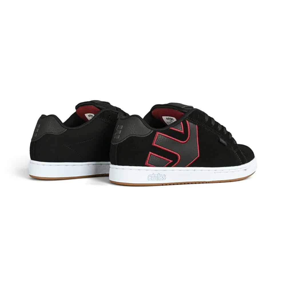 Etnies Fader Skate Shoes - Black/White/Burgundy