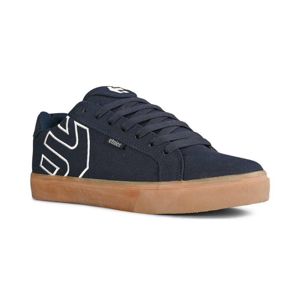 Etnies Fader Vulc Skate Shoes – Navy/White/Gum