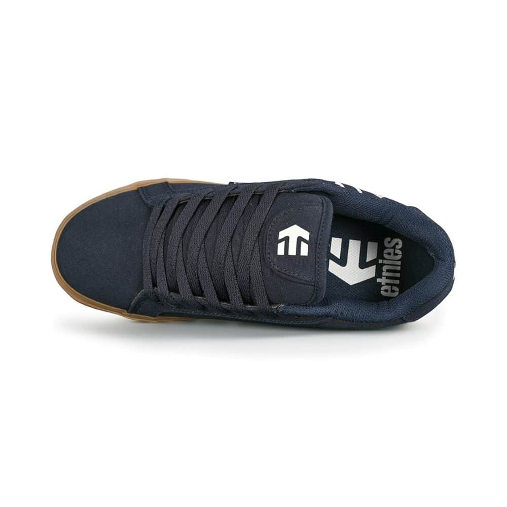 Etnies Fader Vulc Skate Shoes – Navy/White/Gum