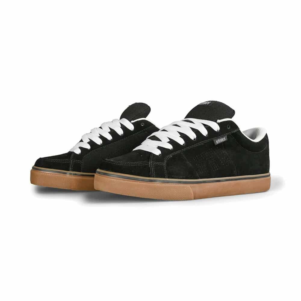 Etnies Kingpin Vulc Skate Shoes - Black-Gum-White