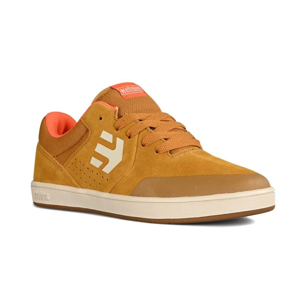 Etnies Marana Kids Skate Shoes - Brown/Orange