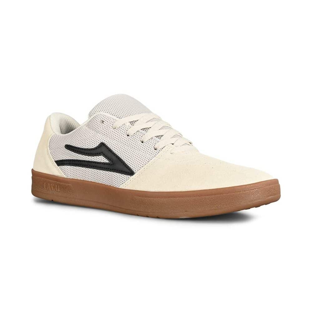 Lakai Brighton Skate Shoes - White/Gum