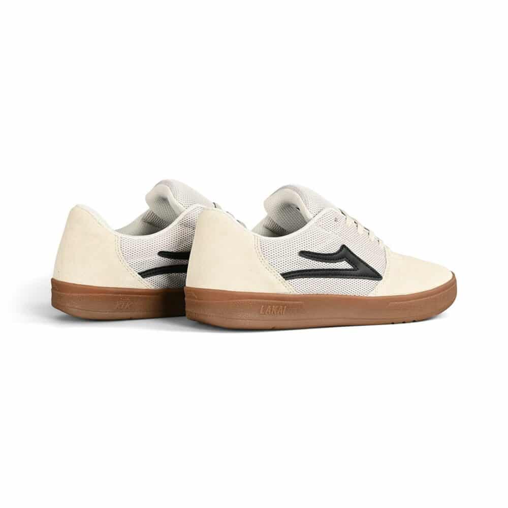 Lakai Brighton Skate Shoes - White/Gum