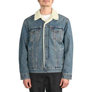 Levi's Type III Sherpa Trucker Denim Jacket - Fable Blue