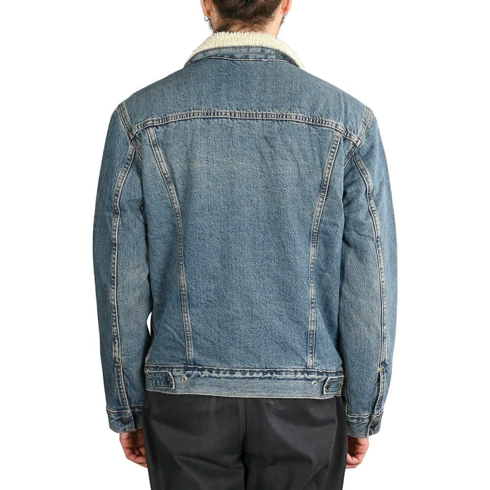 Levi's Type III Sherpa Trucker Denim Jacket - Fable Blue