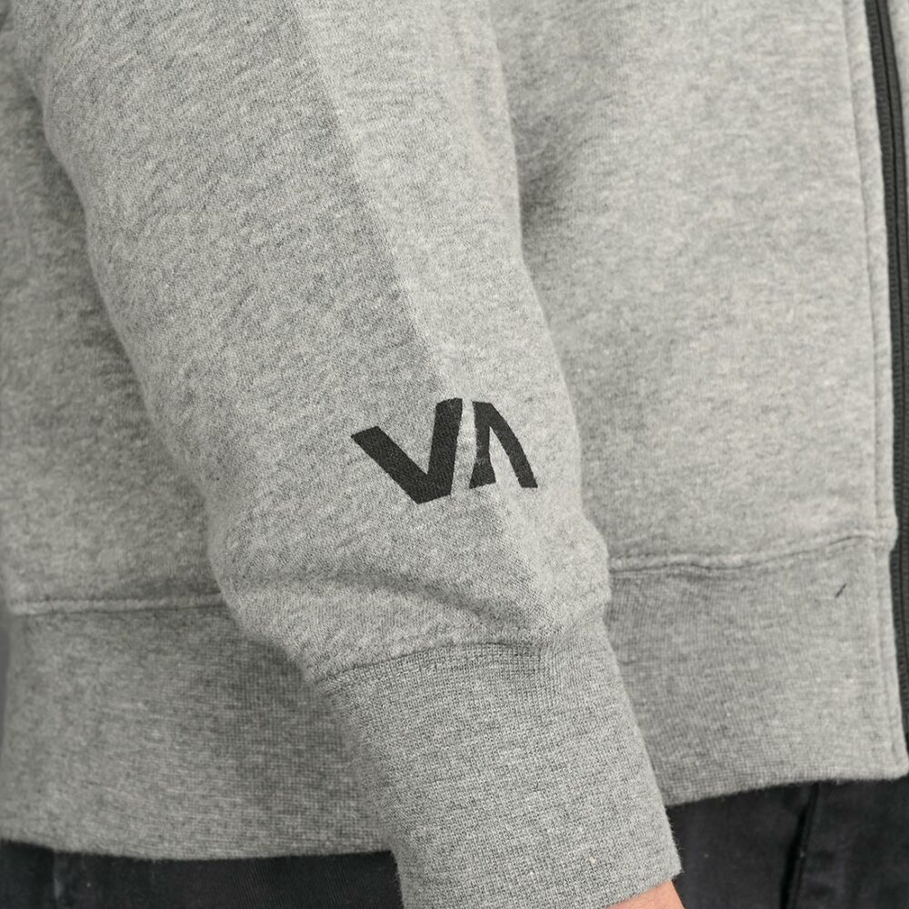 RVCA Swift Icon Zip-Up Hoodie - Heather Grey