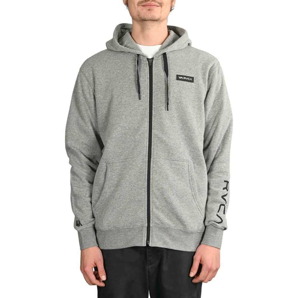 RVCA Swift Icon Zip-Up Hoodie - Heather Grey