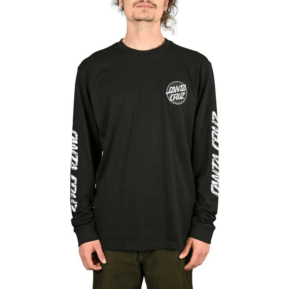 Santa Cruz Alive Hand L/S T-Shirt - Black