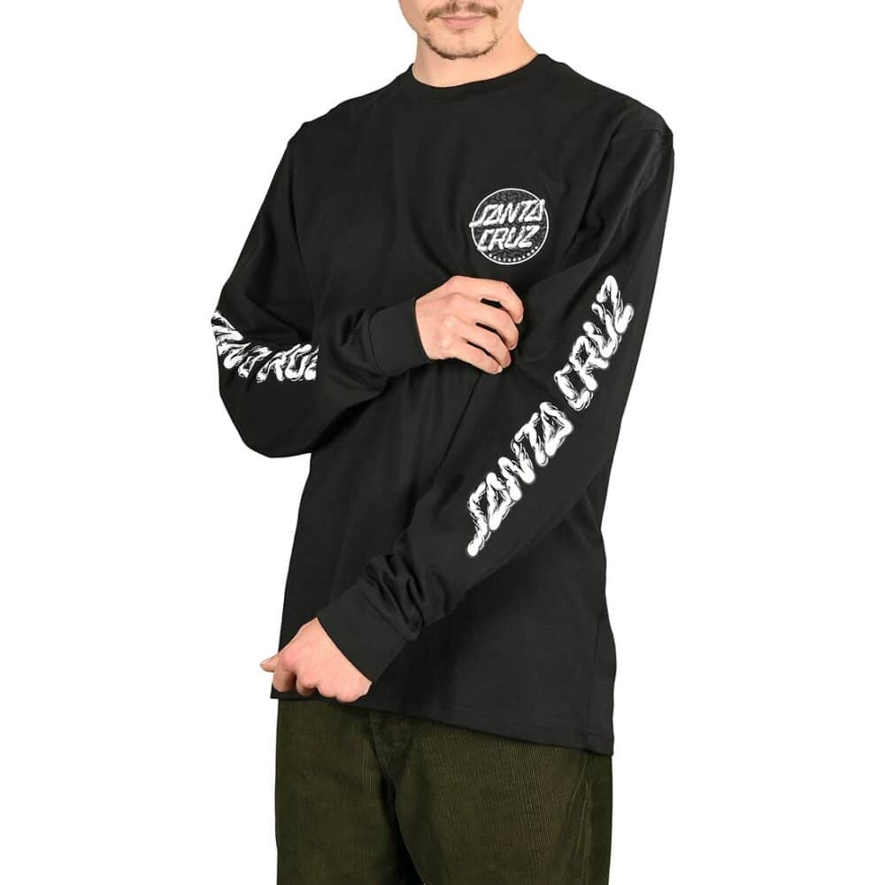 Santa Cruz Alive Hand L/S T-Shirt - Black