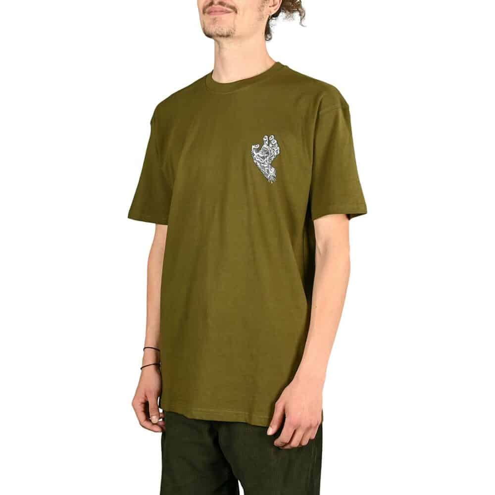 Santa Cruz Alive Hand S/S T-Shirt - Uniform Green