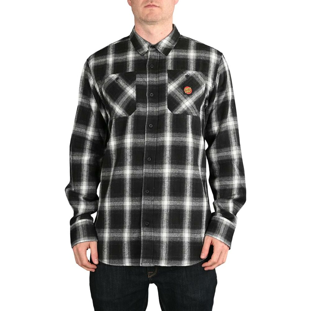 Santa Cruz Apex L/S Shirt - Black/White