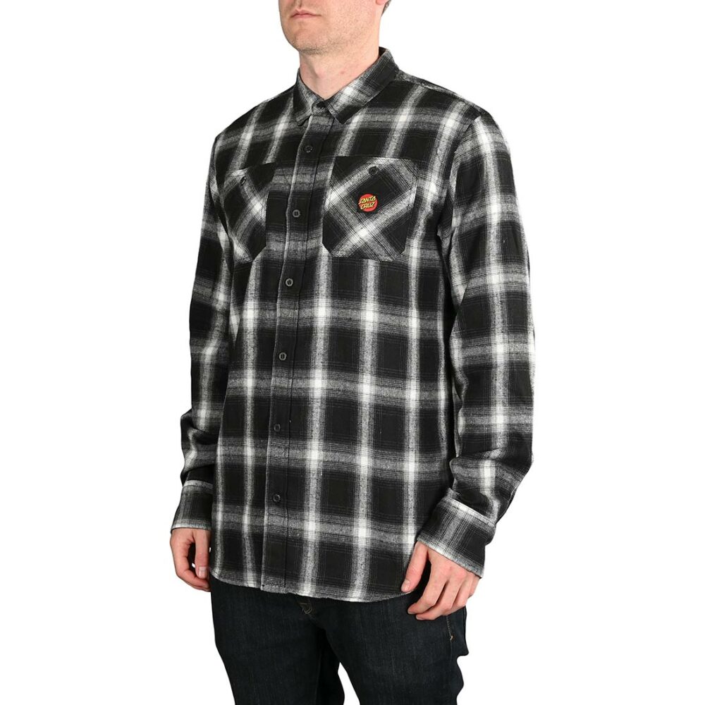 Santa Cruz Apex L/S Shirt - Black/White