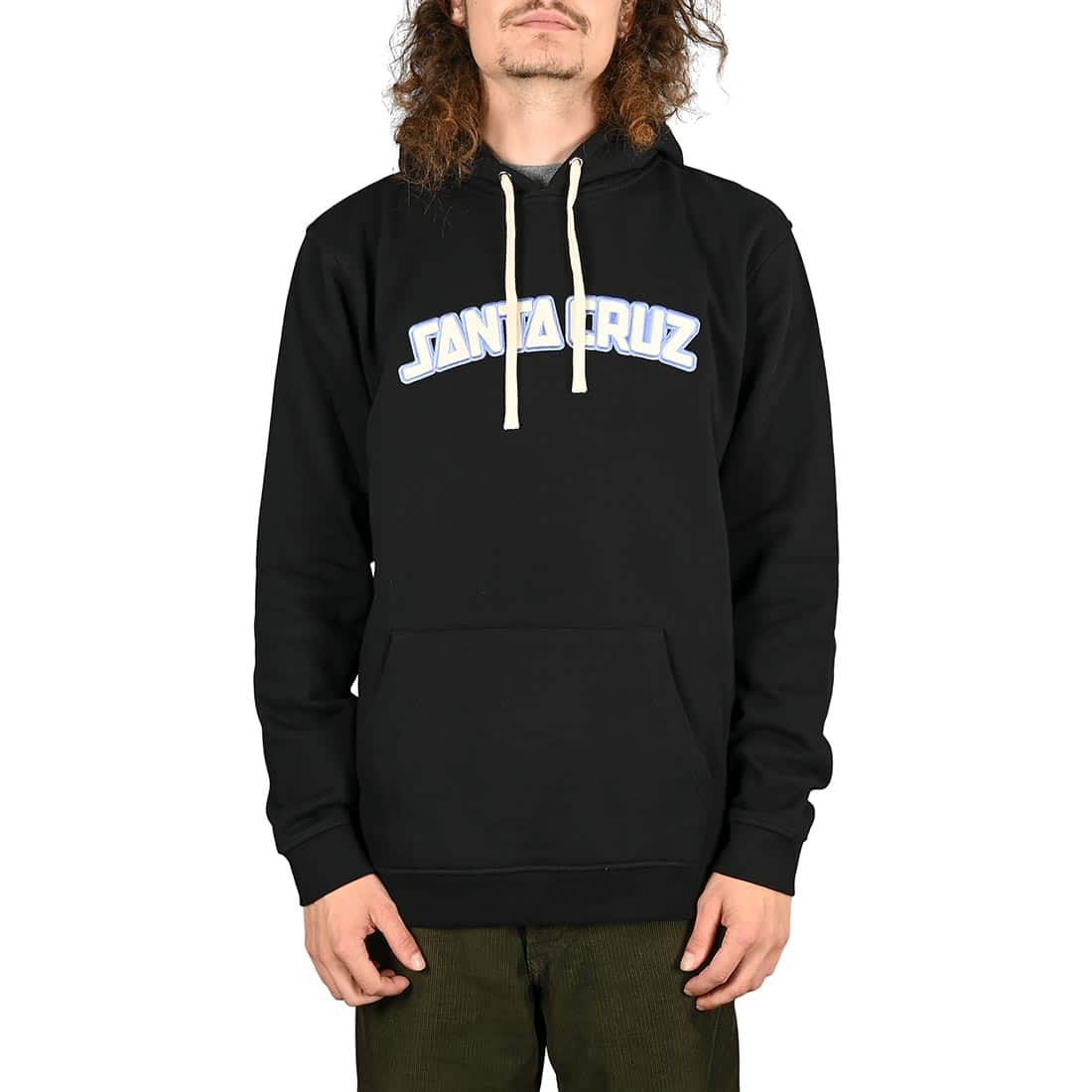 Santa Cruz Arch Strip Pullover Hoodie - Black -  L