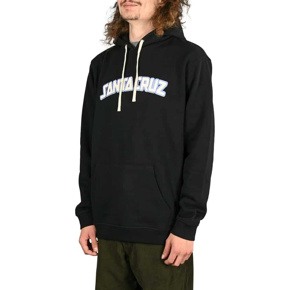 Santa Cruz Arch Strip Pullover Hoodie - Black