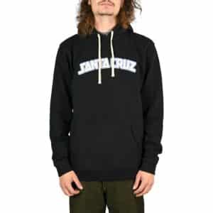 Santa Cruz Arch Strip Pullover Hoodie - Black