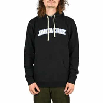 Santa Cruz Arch Strip Pullover Hoodie - Black